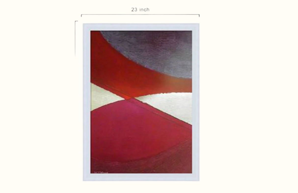 Multi Coloured Synthetic Fiber Wall Art