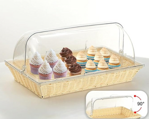 Display Wicker Basket Case