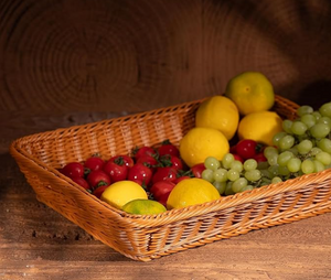 Display Wicker Basket Case