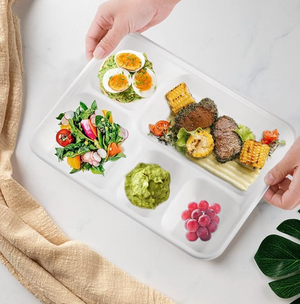 Eco fresh Biodegradable Plates - 5 compartments