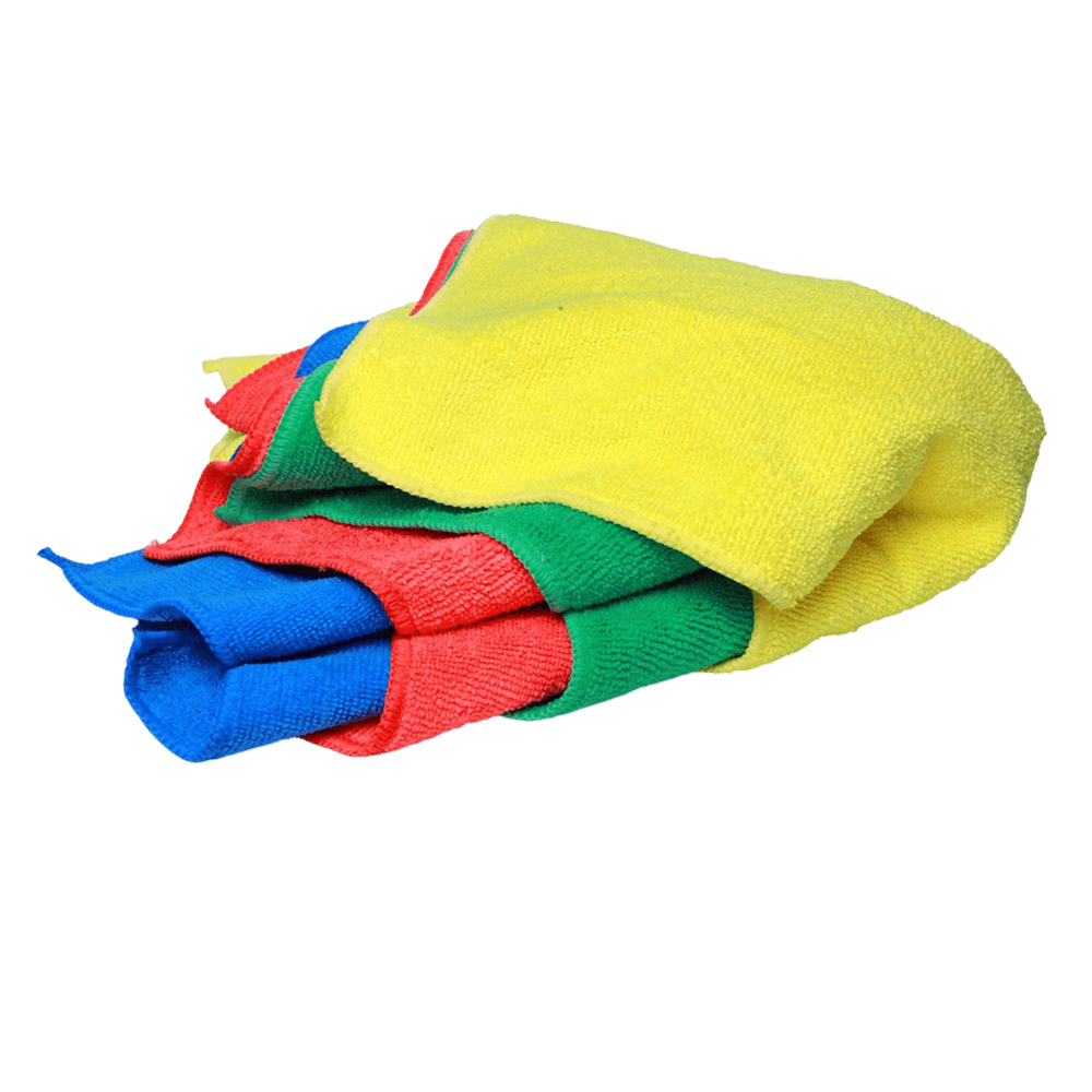Double Layer Microfiber Duster (Multicolor) (Pack of 5)
