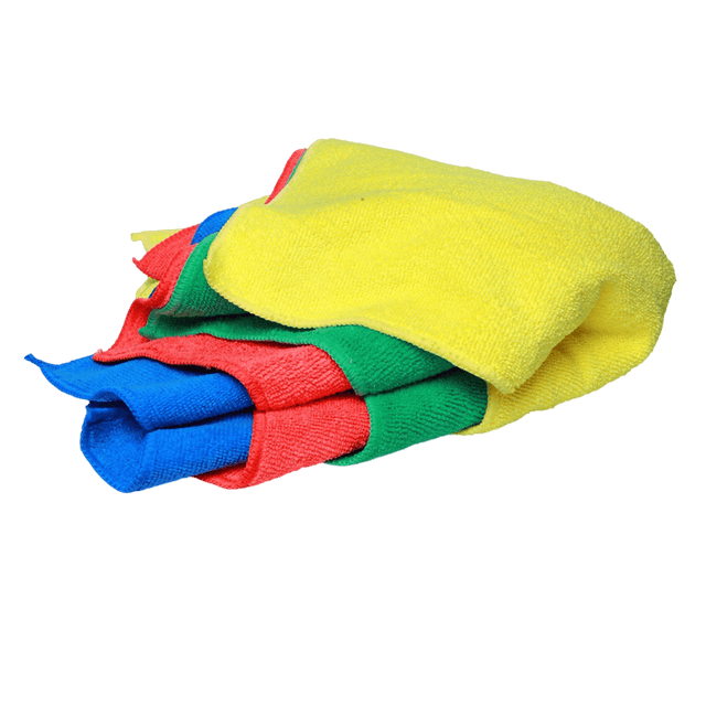 Double Layer Microfiber Duster (Multicolor) (Pack of 5)